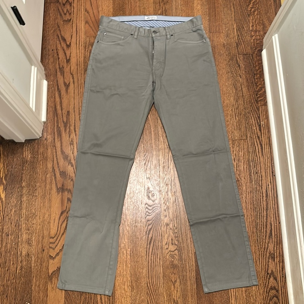 Peter Millar Chinos Gray Size 33 Waist, Original Length